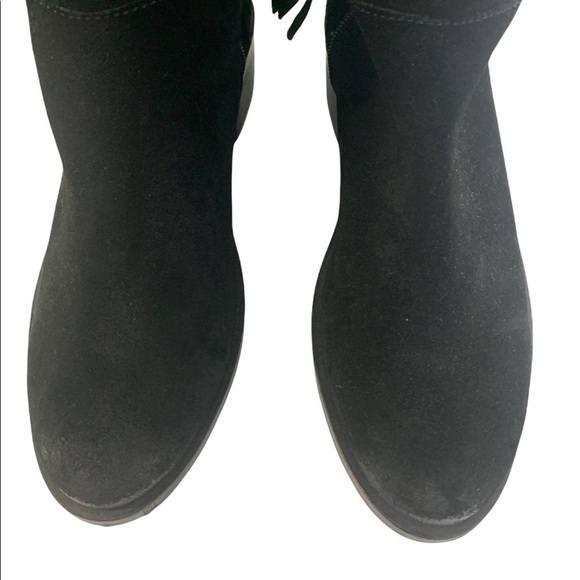 - Naughty Monkey Black Stride Chelsea Suede Leather High Rider Burnished Boot - Picture 9 of 14